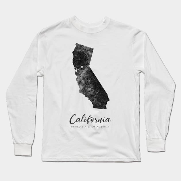 California state map Long Sleeve T-Shirt by StudioGrafiikka